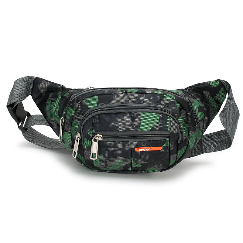 Bolso de la cintura de los hombres y de las mujeres bolso multifuncional del negocio de la cartera de las mujeres multi-nivel de la cartera a distancia impermeable ceñida corriendo bolsa