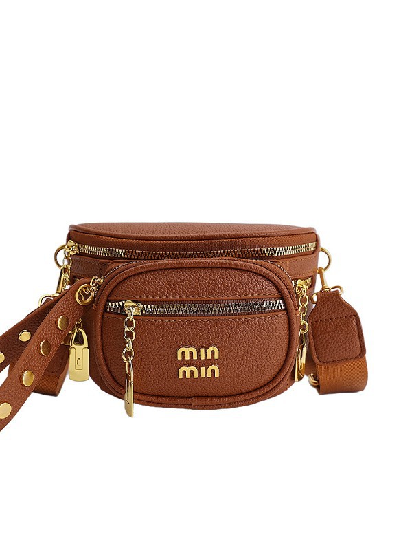 Bolso de tendencia transfronteriza para mujeres 2026 nuevo bolso de pecho de moda textura casual correa de hombro ancha mochila de hombro