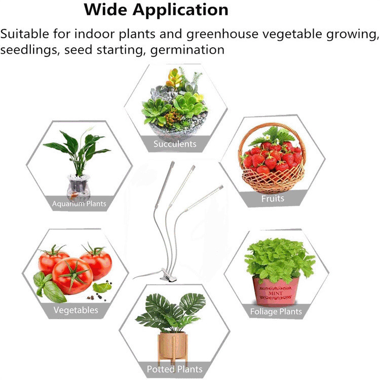 純白led植物灯6000k白色多肉補光灯は室内植物補光を適用する|undefined