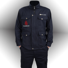 Spring and Autumn Workwear Set for Men - Flame-Resistant, Durable, Construction Site, Automotive Repair Uniform, Welding Camouflage Uniform - Wholesale