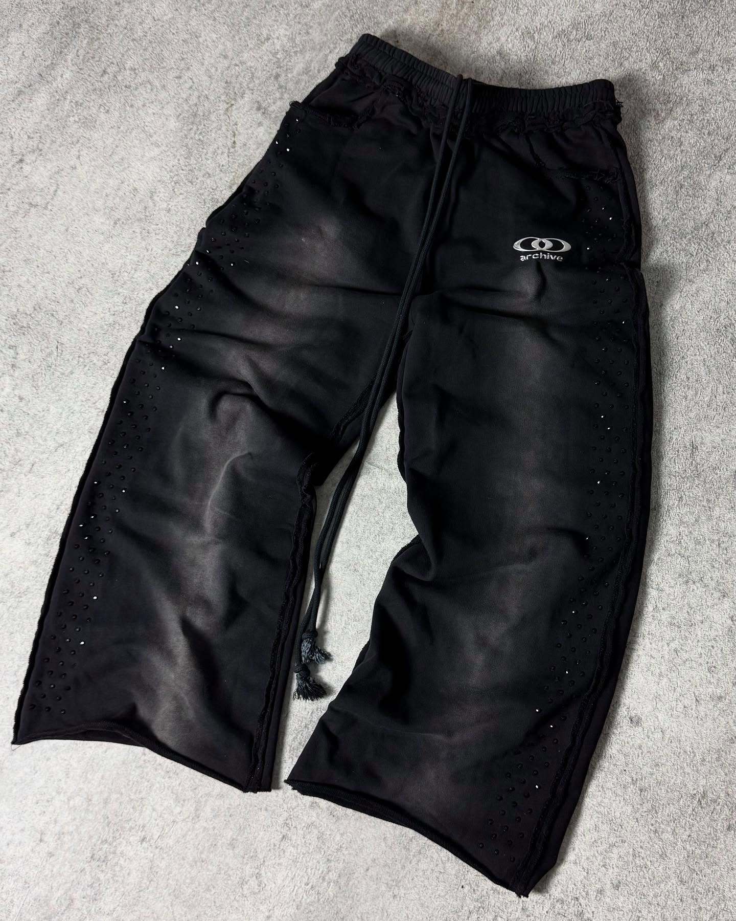 American Personalized Street Design Hot Diamond Casual Retro Loose Trend Casual Pants Straight Men's And Women's Same Trousers_viptrois.com