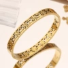 【212】Gold Hollow Daisy Bracelet