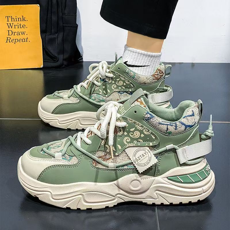 Zapatos de hombre 2026 nueva primavera juvenil casual zapatos deportivos de carreras estudiantes de suela gruesa antideslizante zapatos de moda para hombre