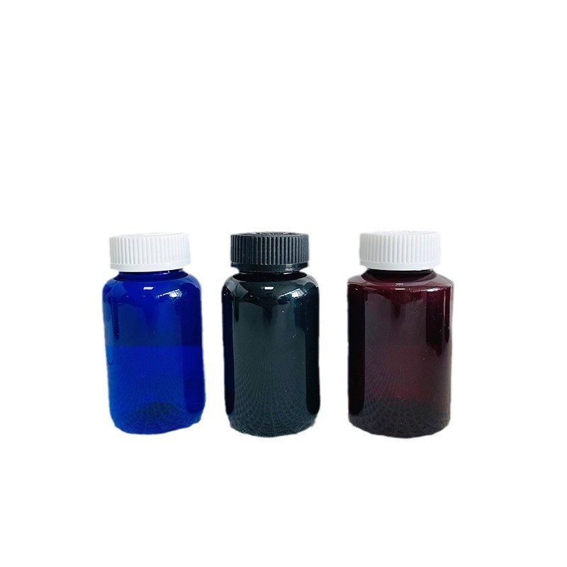 120ml 150ml PET botella de embalaje sólido botella de plástico cilíndrico recto botella de productos de salud botella de ciento lin botella de sello de botella de medicina