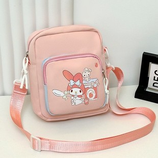 Sanrio Girl Crossbody Bag Women's Shoulder Bag Girls Children's Cartoon Small Backpack Portable Cute Shoulder Bag