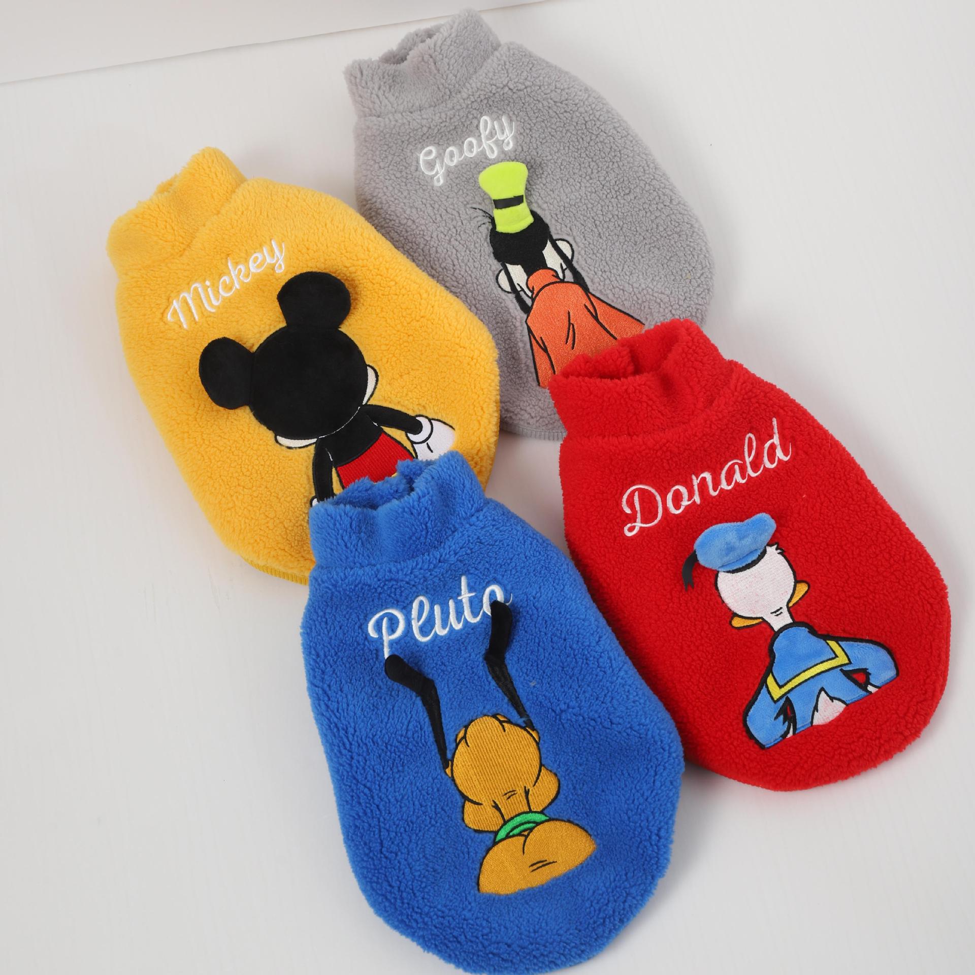 Disney Mickey Back Series Ropa de algodón Corgi Bear Teddy VIP Ropa de abrigo para perros pequeños Ropa de otoño e invierno para mascotas