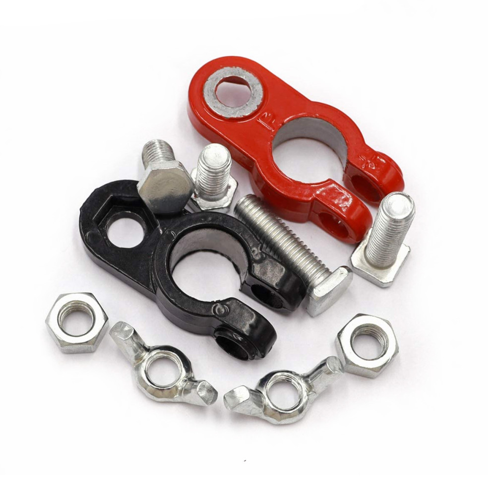 Terminal de la batería del coche conector de abrazadera de pila de aluminio extensor de liberación rápida cambio grande pequeña cabeza de pila de batería ajustable