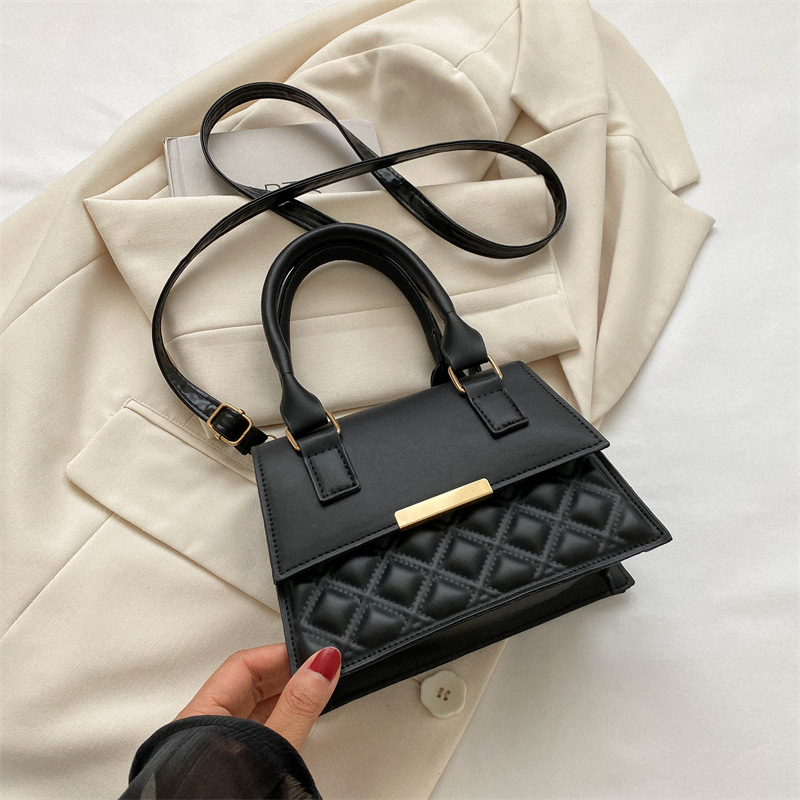 Diseño francés sentido nicho bolsa de moda de las mujeres ins textura de moda portátil cuadrado pequeño bolso personalizado bolsa de mensajero