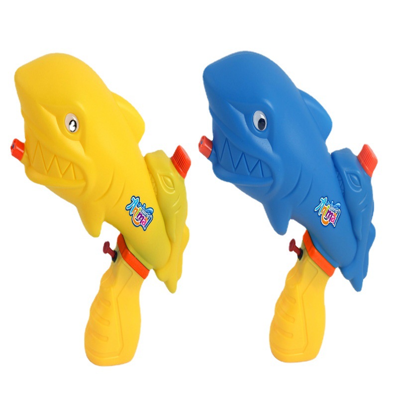 生产定制250ML鲨鱼水枪儿童夏日打水站喷水水枪玩具