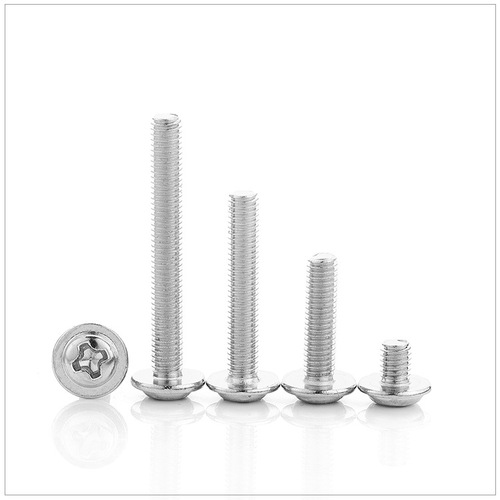 304 stainless steel handle screws, cross round head screws with pads, pan head screws with intermediary screws M3|M5|M6/PWM