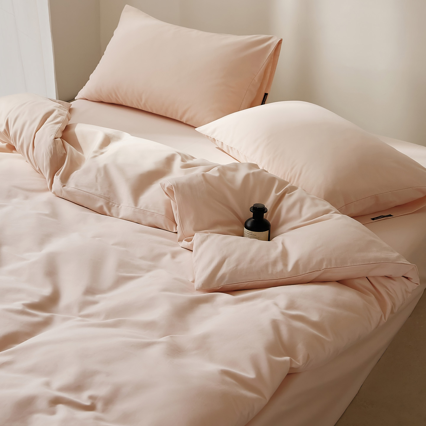 Yunqi-cinnamon powder / 0.9-1.2m bed [sheet type] three-piece quilt cover 150*200cm sheets 180*230cm pillowcase 48*74cm