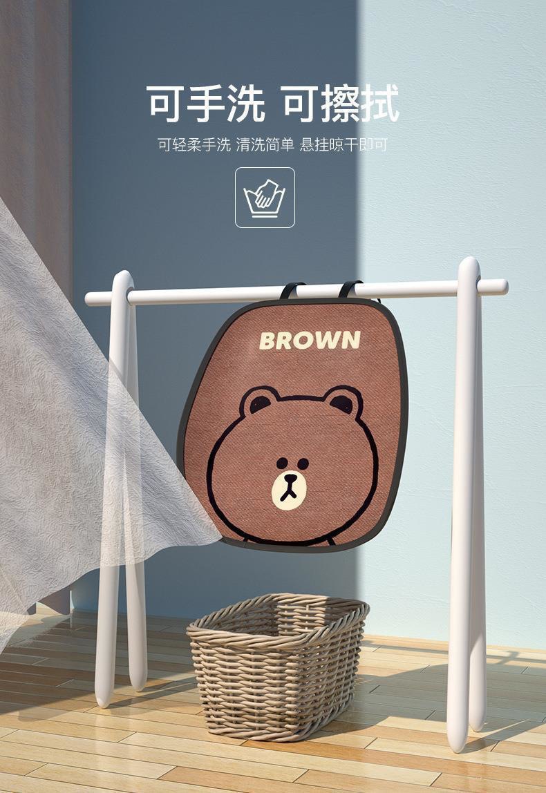 Cartoon Cute Car Seat Cushion Winter Short Plush Universal for All Seasons Single Piece Rear Seat Three-Piece Set Autumn and Winter Car Cushion Seat Pad