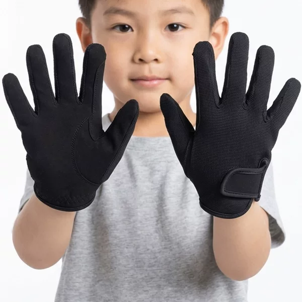 Children's Riding Gloves, Non-Slip, Wear-Resistant, Breathable, High-Elastic, Special for Equestrian Training, Kidsren's Equestrian Gloves, Knight's Gloves