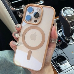 适用苹果17磁吸手机壳16高级感15promax透明不发黄iPhone14保护套