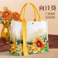 现货立体帆布包飘带托特包向日葵手提包莫里斯硬挺防水手提包