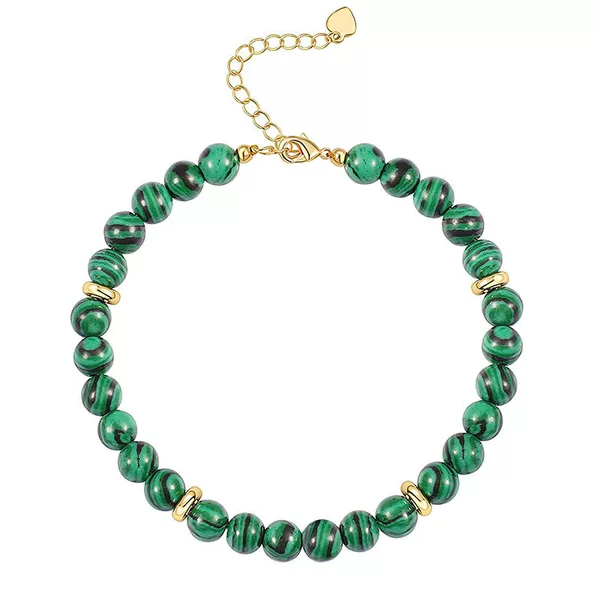 Cross-Border New Style Turquoise Malachite Beaded Women's Bracelet Jewelry Accessories Bohemian Buddhist Beads