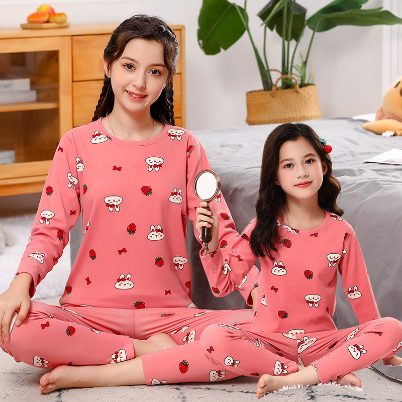 男の子用秋服・秋ズボン、女の子用保温下着、中高生用インナー、ティーンエイジャー用秋冬パジャマセット|undefined