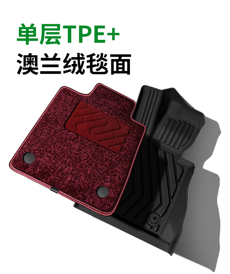 Suitable for Audi Tpe Car Floor Mats A6La4Lq5La3A5La7L Two- and Three-Box Models Q3Q6Lq5Q7Q8 Car Floor Mats E