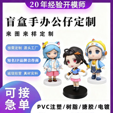 IP形象盲盒公仔定制pvc注塑卡通玩具吉祥物动漫摆件手办盲盒定制