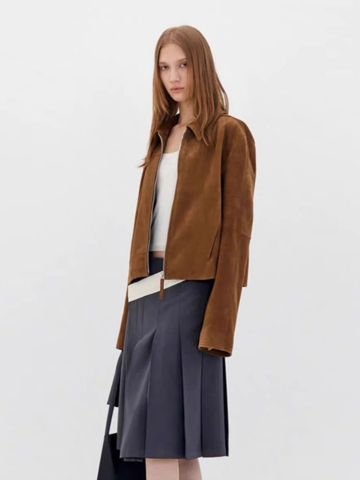 LOW トップ 2025 レザージャケット春と秋ルーズクラシックレトロスリムダメージジッパーラペルジャケット女性のための