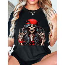 S 65608 Cartoon print women's short tee ��ͨӡ��Ůʿ���� T