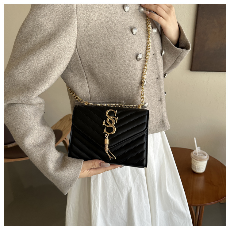 Damen Handtasche Im Western Stil Mit Kette Und Umhängefunktion_voghion.com