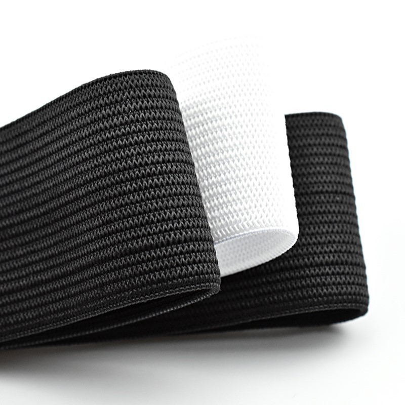 批发0.6-12cm宽橡筋织带高弹力针织钩编松紧带厂家直销皮筋牛筋绳