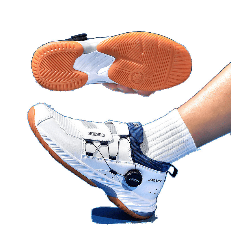 Zapatos de bádminton transfronterizos, zapatos de entrenamiento para hombres y mujeres, zapatos deportivos profesionales anti-deslizantes y anti-desgaste, nuevos zapatos de corrida de placa de carbono