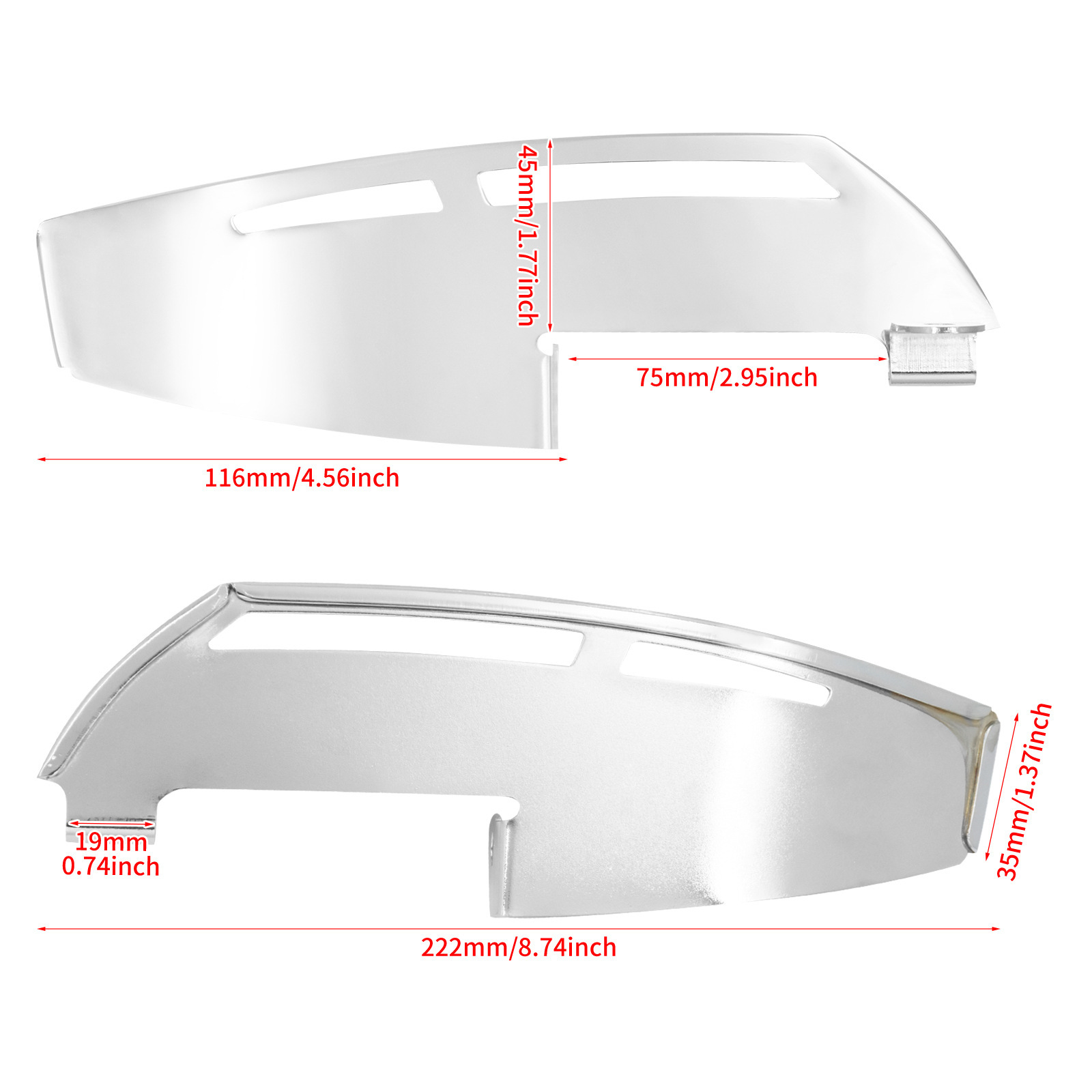 Suitable for Harley Glide Road King Fat Boy Modified Front Pedal Heat Insulation Guard Driver Pedal Anti-Scalding Guard