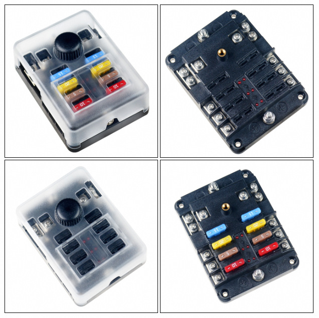 6路带负极汽车保险丝盒ATO保险丝盒用于汽车 船舶保险丝盒厂家