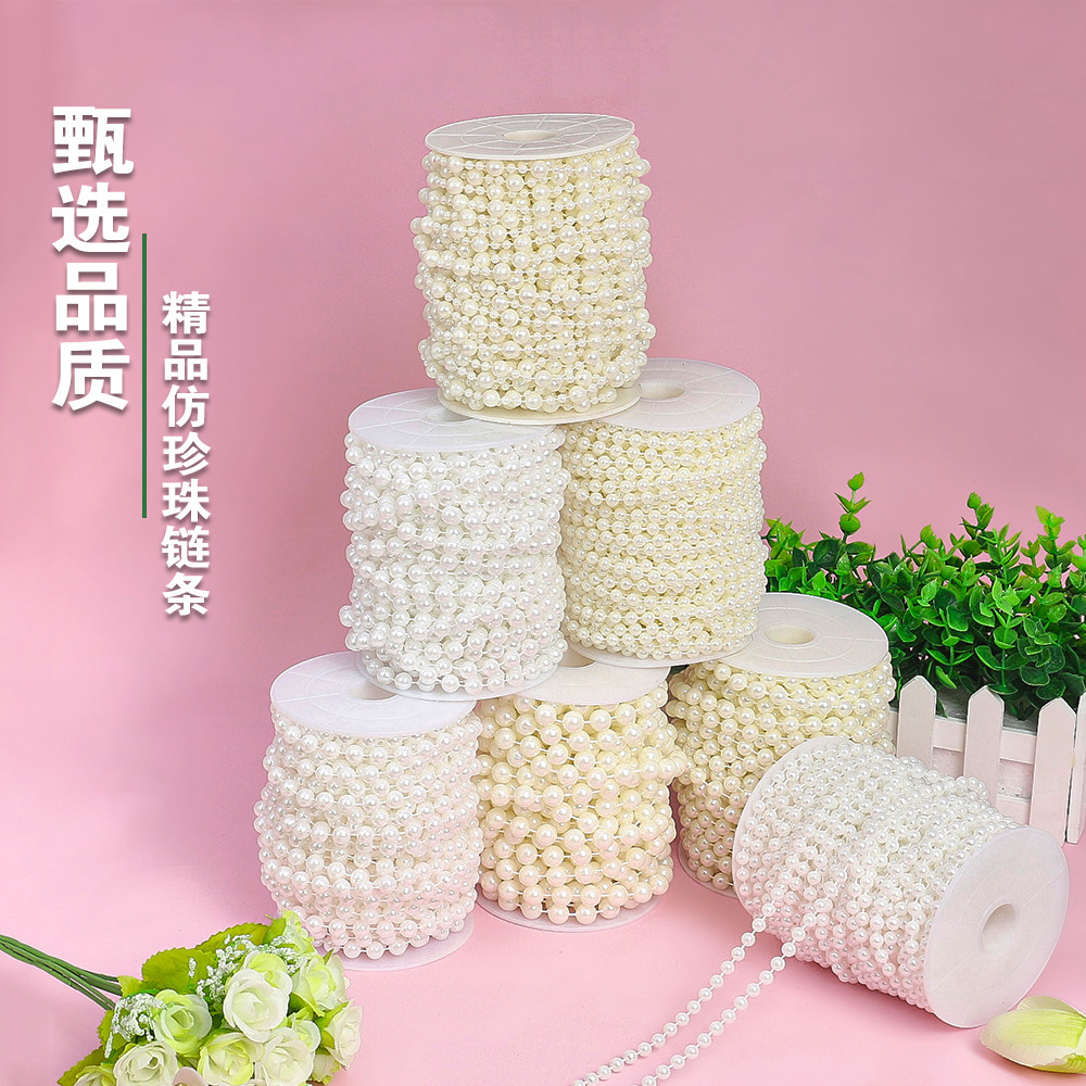 ABS wired bead imitation pearl chain wedding scenery festive…