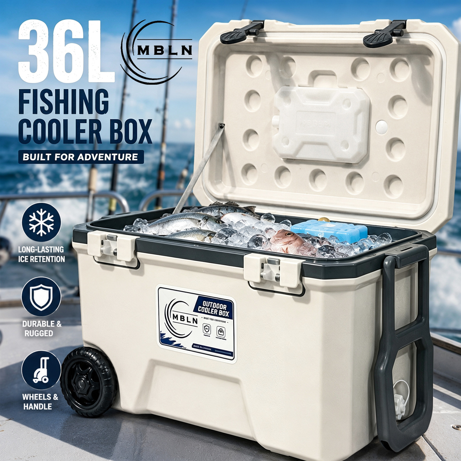 MBLN36L 45L80L 82L 110L钓鱼冷藏钓箱保温袋保冷大容量海钓冷藏