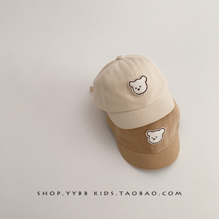 Children's Cap Spring and Autumn Cartoon Embroidery Korean Trendy Short-brimmed Baseball Cap Trendy