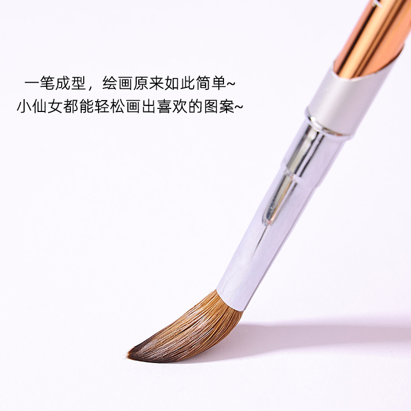 Suministro transfronterizo de cepillo de uñas Kolinsky clavo de cristal pluma de pelo de visón 99.9% cepillo de uñas talla de pluma al por mayor