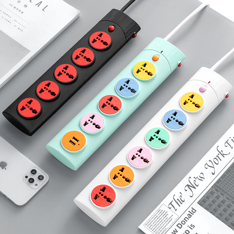 Exportación de cable de aluminio recubierto de cobre TPYE-C puerto de carga USB 4 agujeros 5 agujeros 6 agujeros enchufe universal