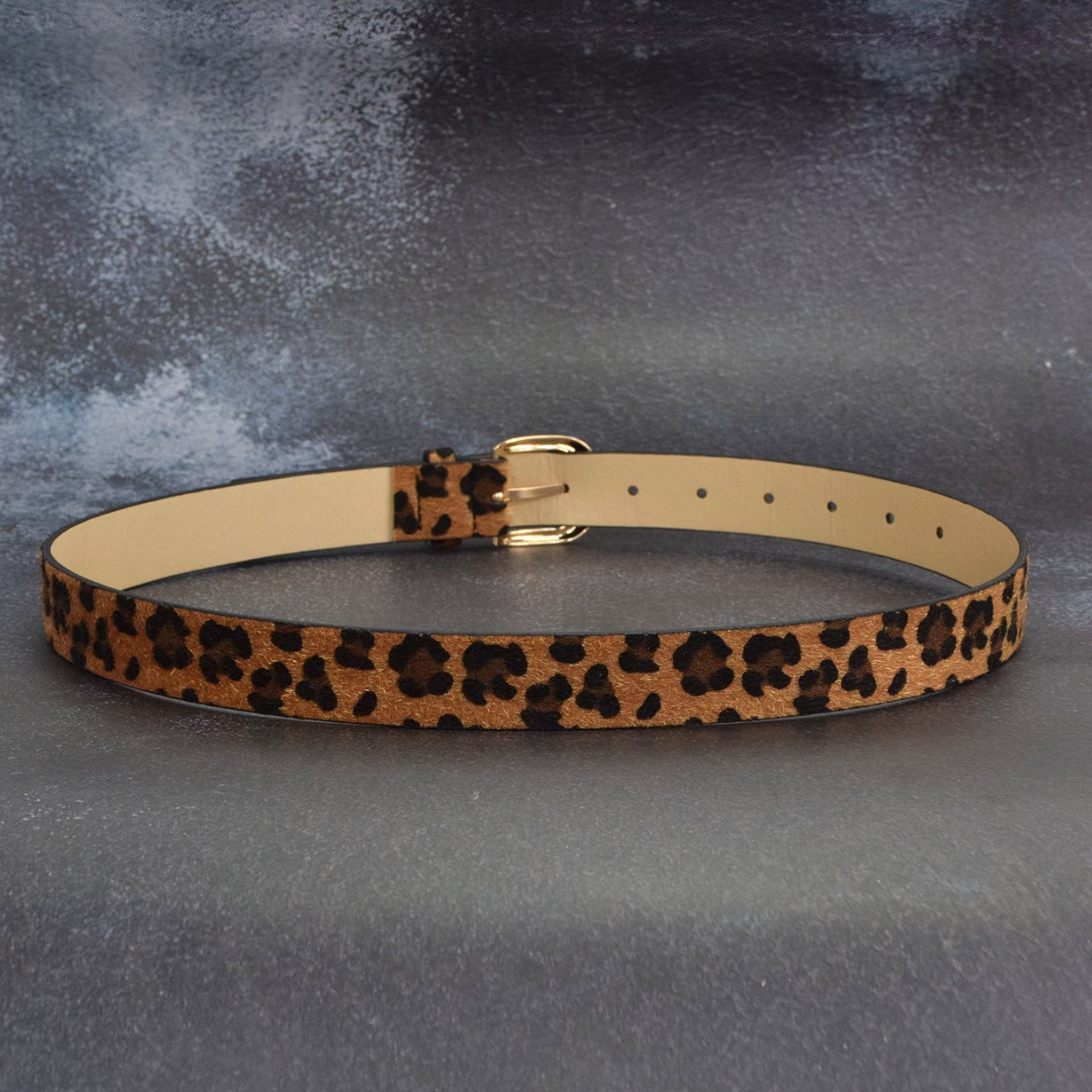 Leopard Pattern Women's Gender Vintage Style Classic Style Leopard Pu Leather Alloy Plating Women's Leather Belts