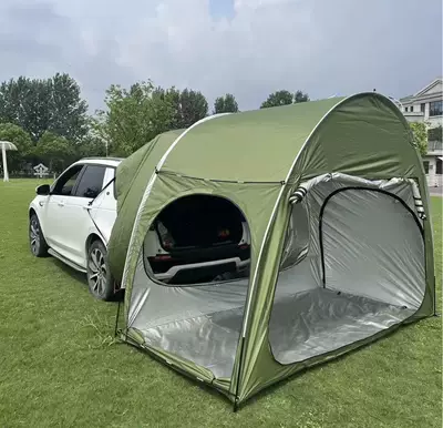 Outdoor Extension Suv Car Rear Tent, Rv Tent, Trunk Car Tent, Car Side Outdoor Camping Tent (Avtomobil dam çadırları) - green-3-5-people