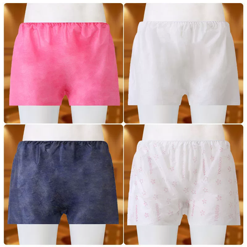 Одноразовые мужские трусы-боксеры из нетканого материала, не требующие стирки, для беременных, менструального периода, путешествий, здоровья, паровой сауны, купания