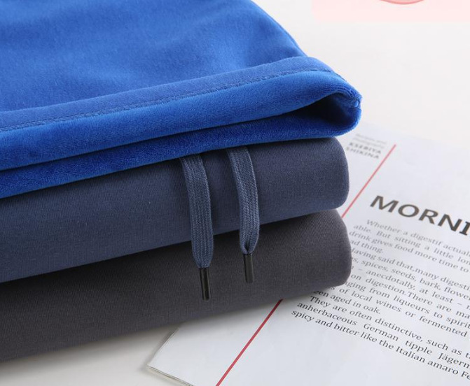 Men's Clothing 400G Silver Fox Fleece Fleece Lined Sweatshirt, Long Sleeved, Fleece Lined, Drop Shoulder, Hooded, 8S Pattern, Autumn/winter Style._voghion.com