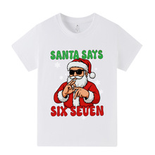 圣诞主题Christmas Six Seven 67印花儿童短袖T恤上衣A1277