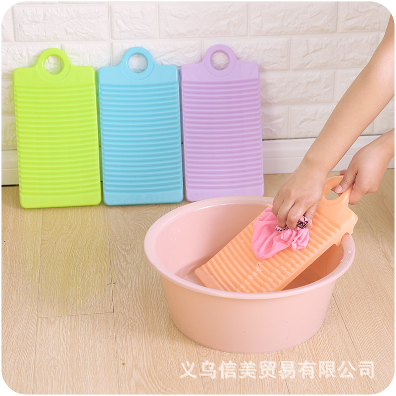 RT Plastic non-slip Mini trumpet Washboard household clothes Hand Washboard thickening Hand dormitory Washboard