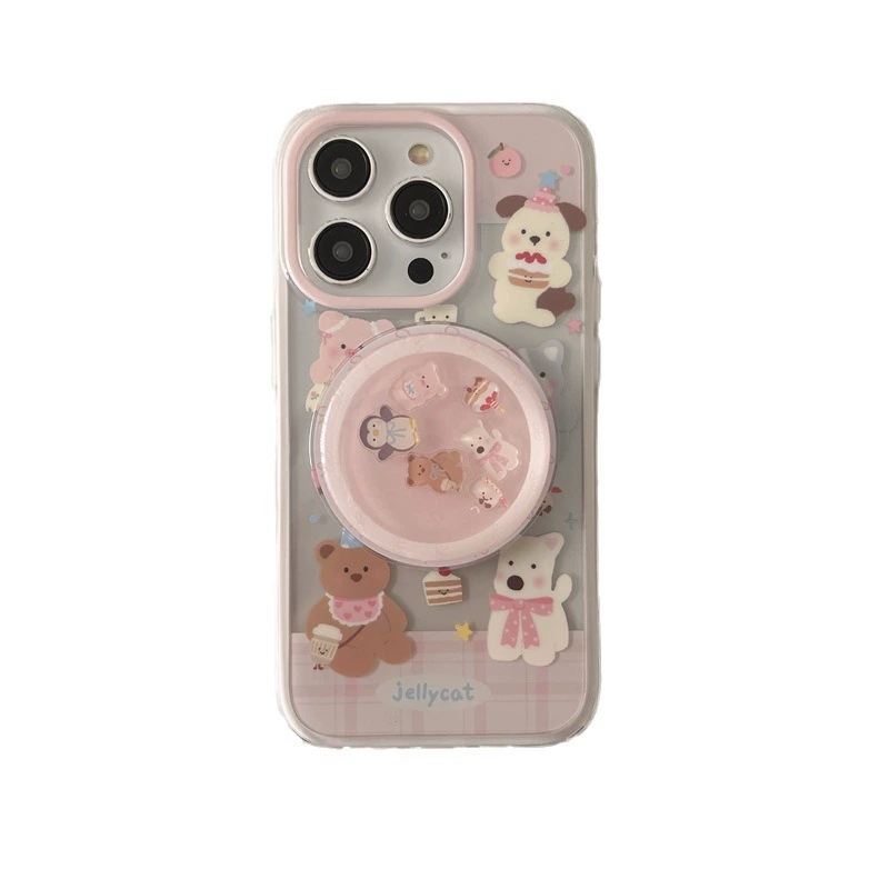 Phone Case (Apple) iPhone 13–17 Pro Max compatible, magnetic IMD design, card holder & grip