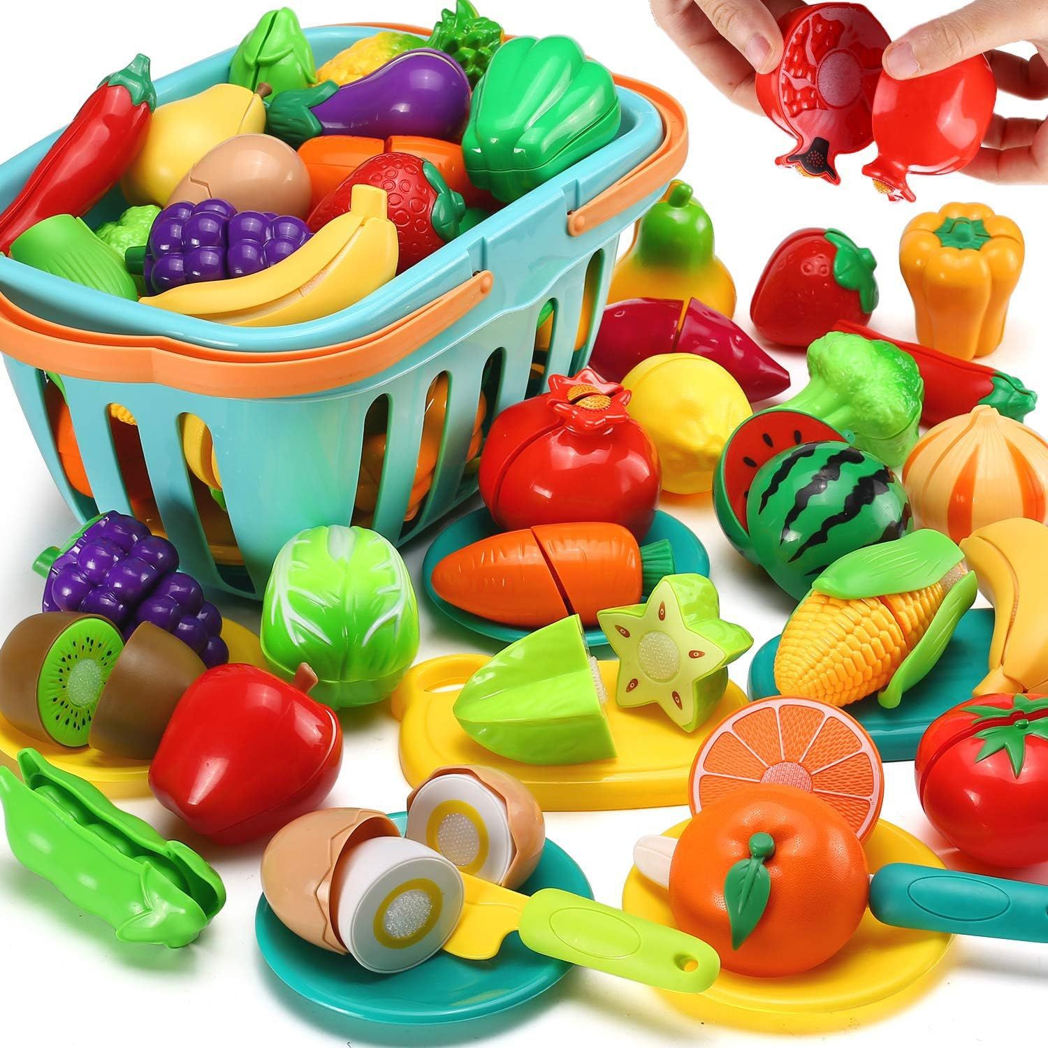 儿童过家家水果蔬菜电磁炉蛋糕切切乐可掰可切食物早教礼品玩具