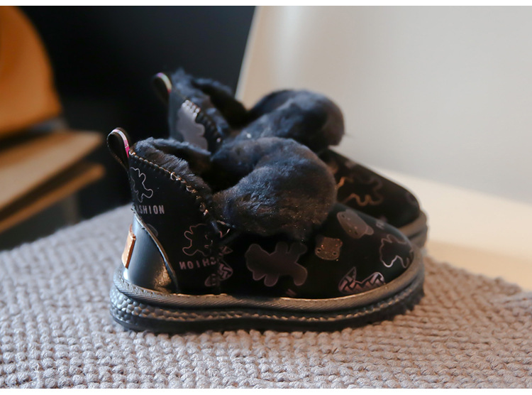 Simpatiche scarpe di cotone da ragazza 2023 nuovi stivali invernali di cotone morbidi e spessi isolanti, antiscivolo, stivali da neve per ragazzi,_voghion.com