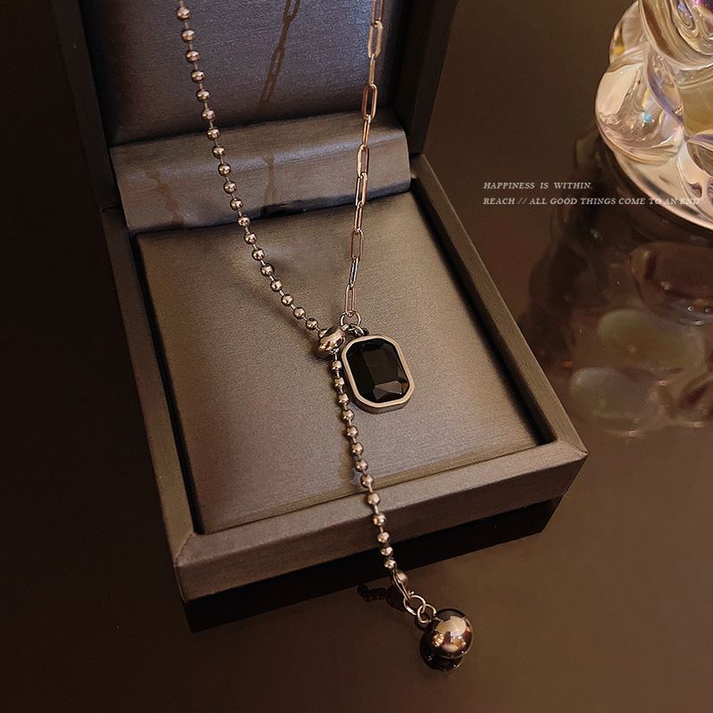 Fashion Heart Shape Copper Pearl Inlay Artificial Gemstones Pendant Necklace 1 Piece