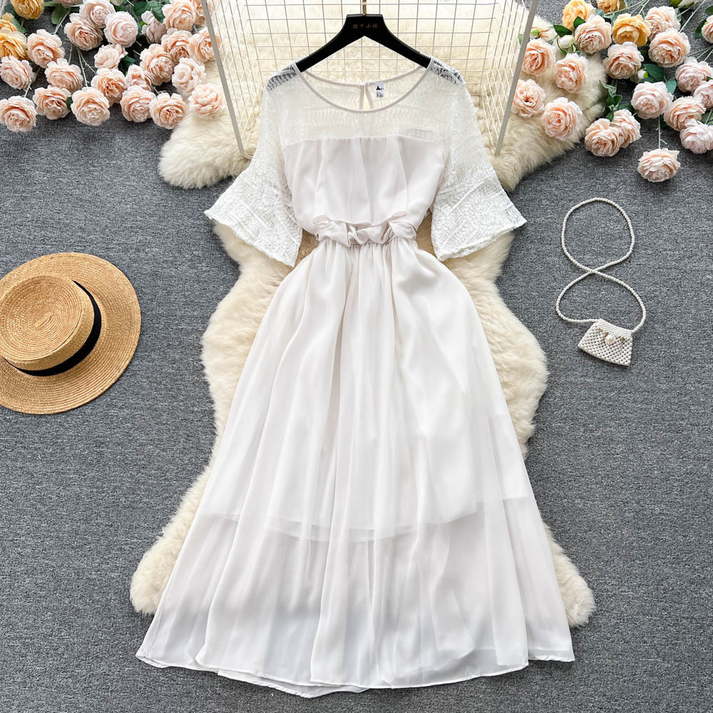 Retro lace summer dress