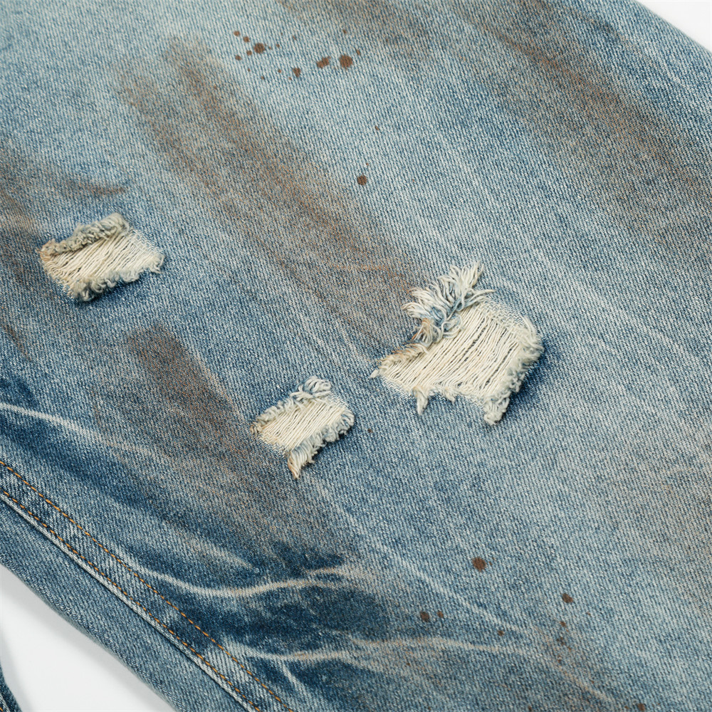 Muške traperice punk stil poderane širokog kroja_voghion.com