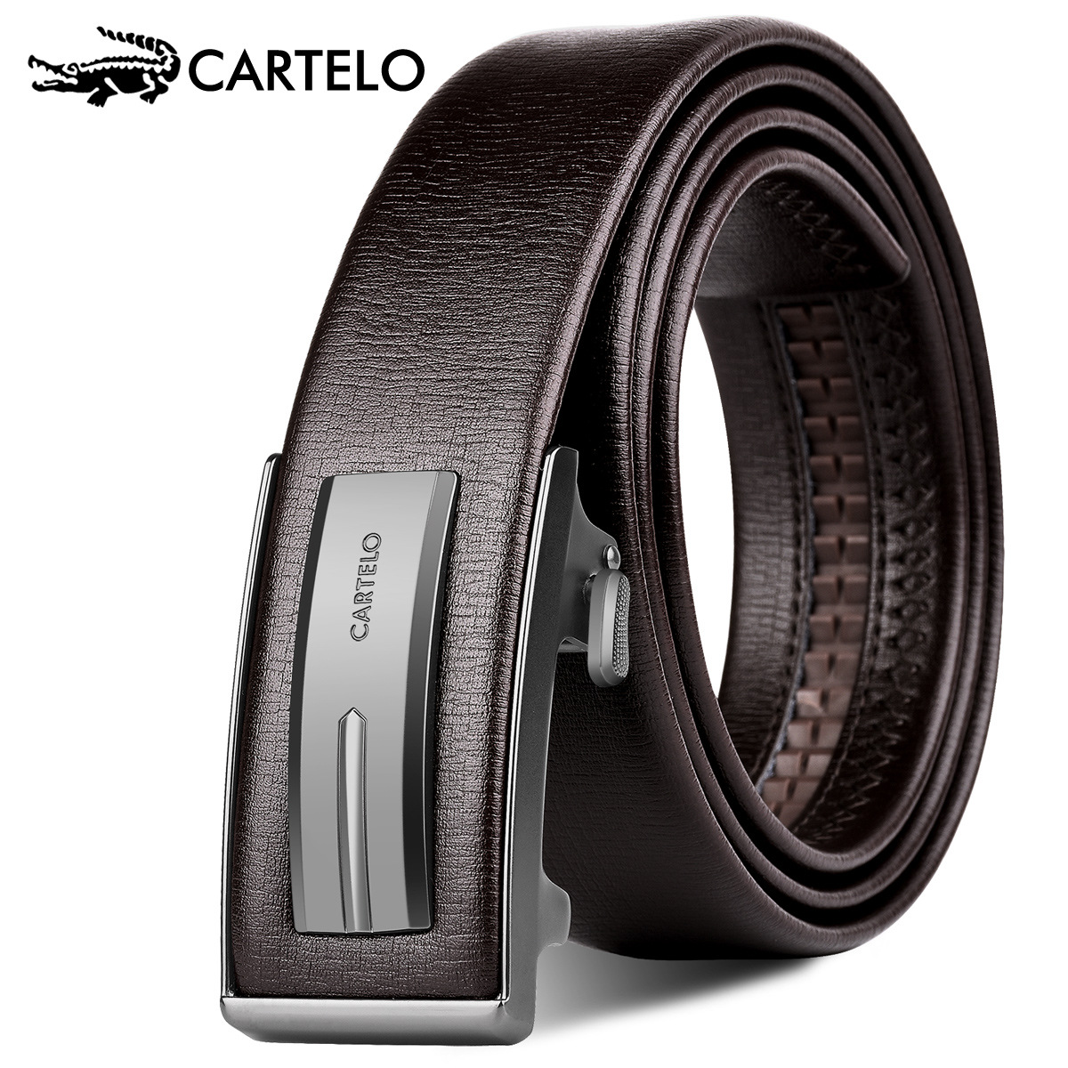 Cartelo Belt automatic Youth weave Plaid Belt leisure time Versatile belt