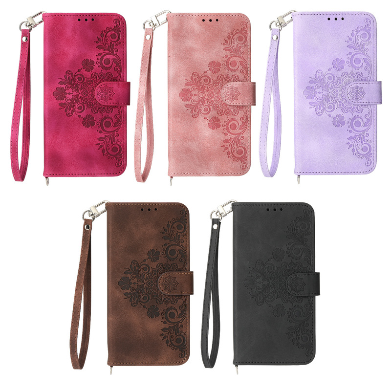 Foreign Trade Suitable for Samsung S24U Skin Sense Multi Card Embossed iPhone16Pro Totem Flower Card Flip Cover Leather Case Foreign Trade Suitable for Samsung S24U Skin Sense Multi Card Embossed iPhone16Pro Totem Flower Card Flip Cover Leather Case