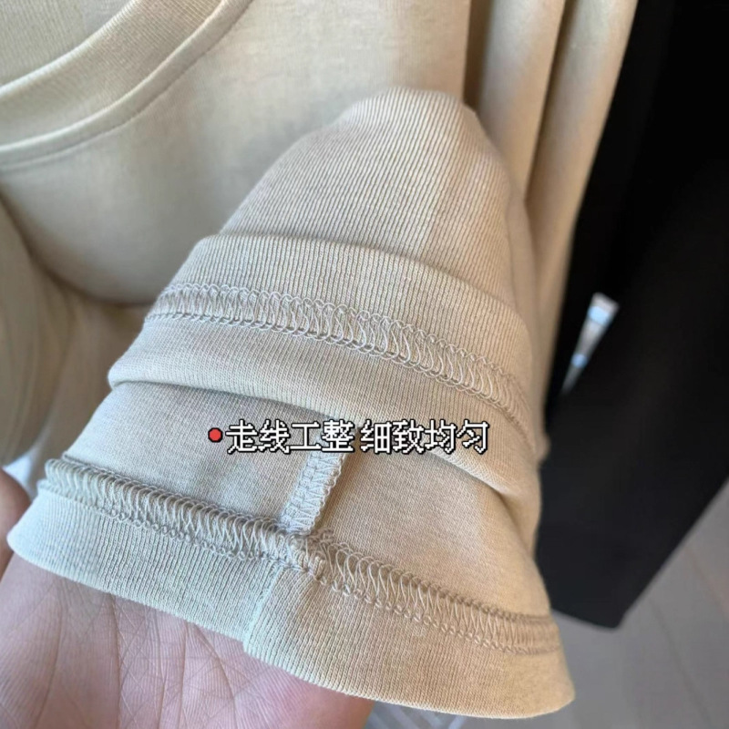 天丝醋酸羊毛软绵蓬松轻盈有筋骨宽松U领可斜肩落肩袖上衣603042|undefined